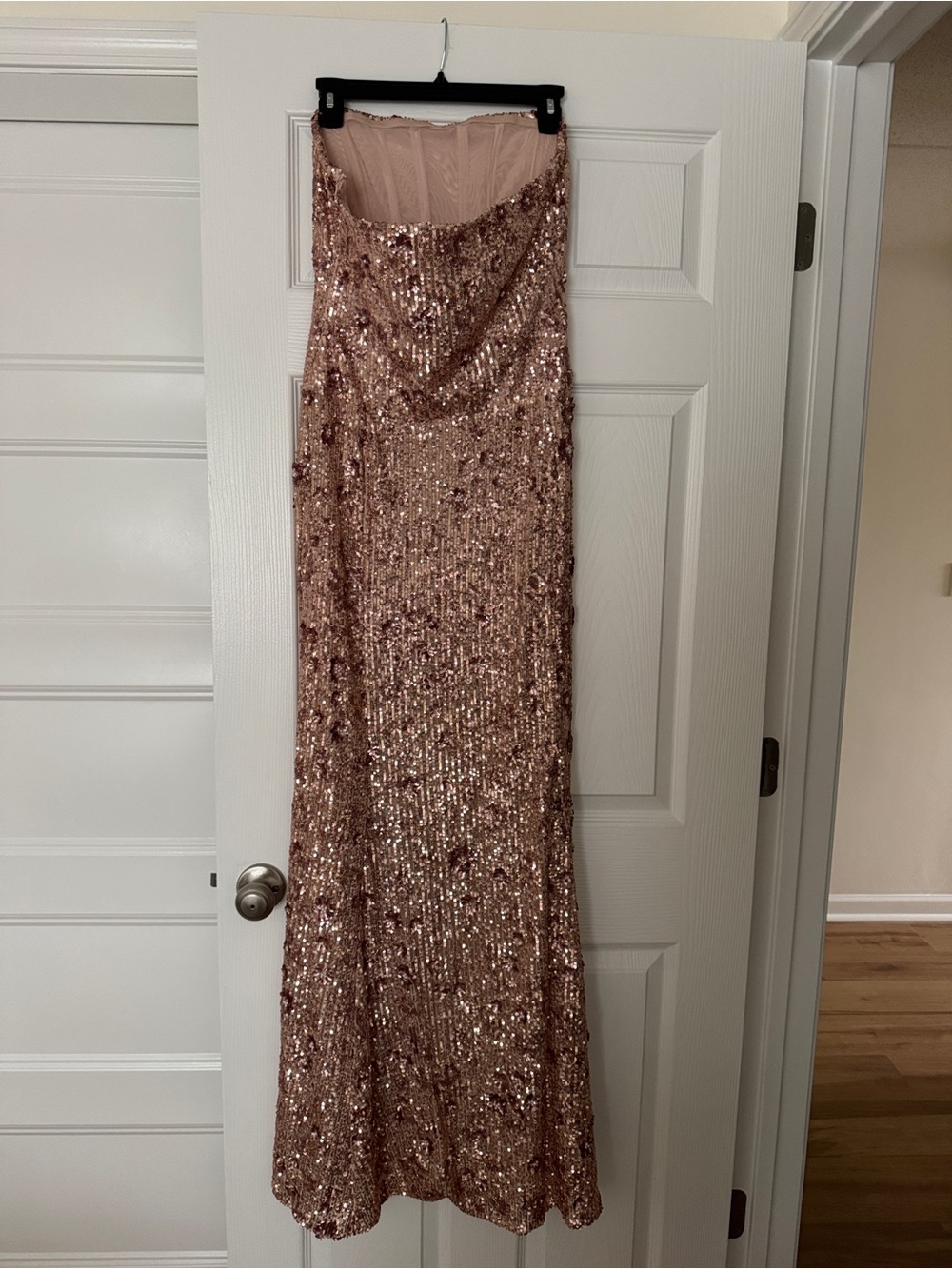 Oh Polly Rose Gold Sequin Dress - Picture 2 of 2